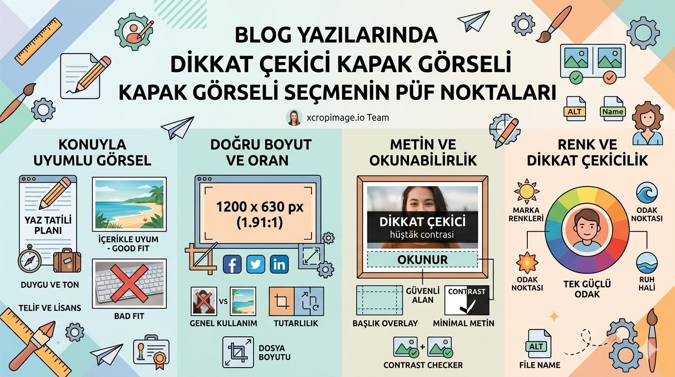 Blog yazılarında dikkat çekici kapak görseli seçmenin püf noktaları.