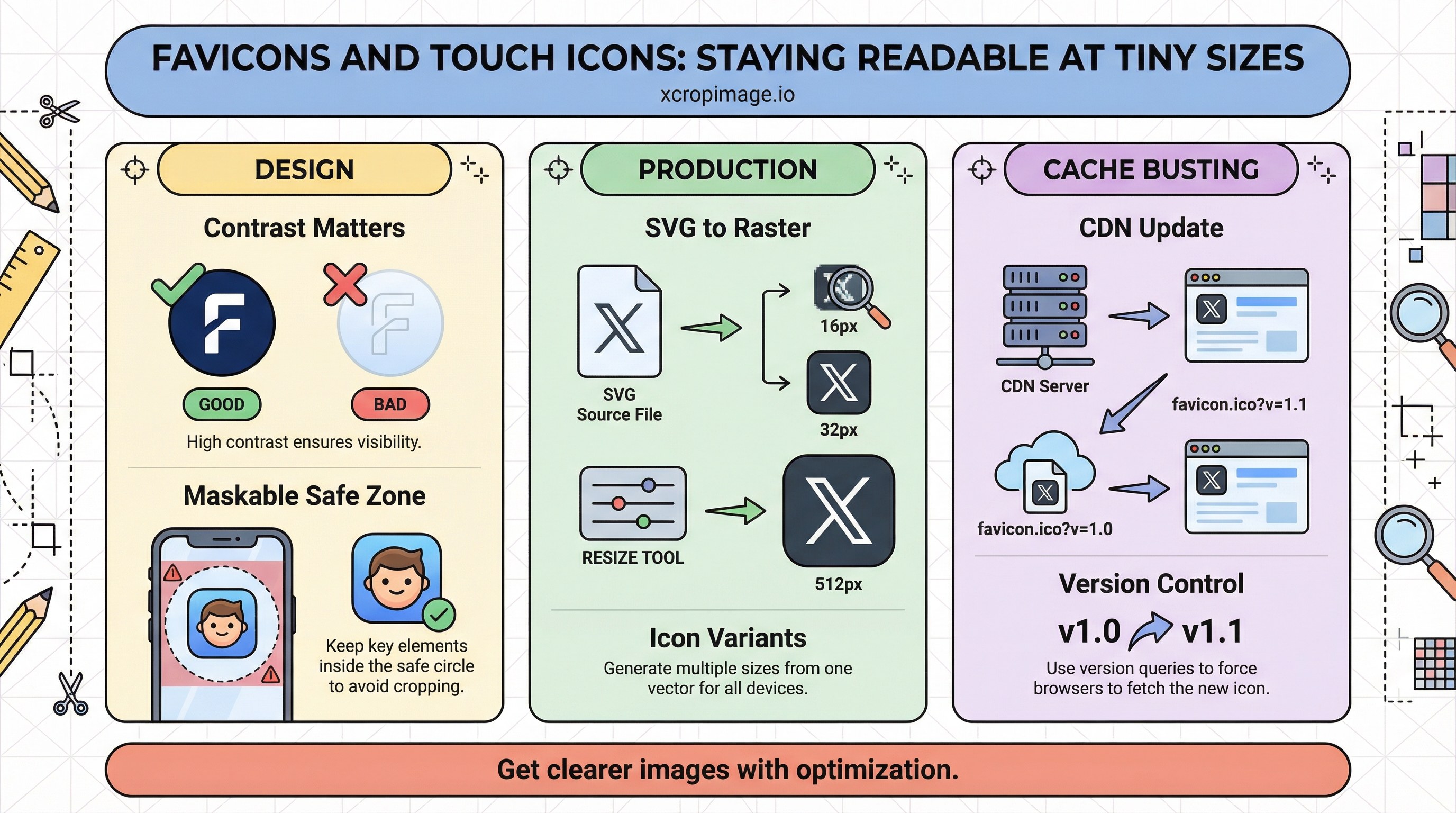 Favicons and touch icons: staying readable at tiny sizes