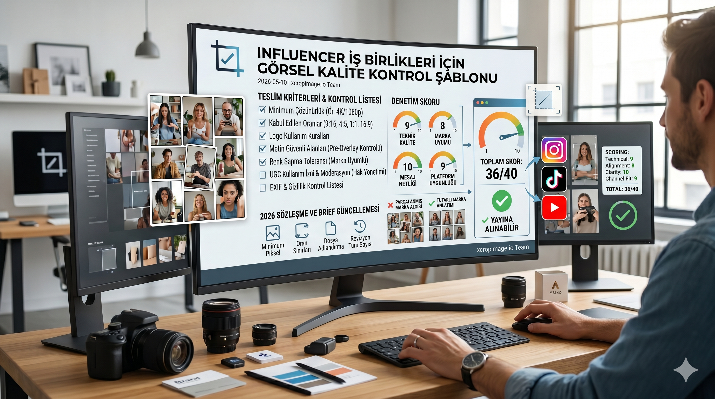 Influencer İş Birliklerinde Görsel Kalite Standardı: Marka Tarafı İçin Pratik Kontrol Şablonu