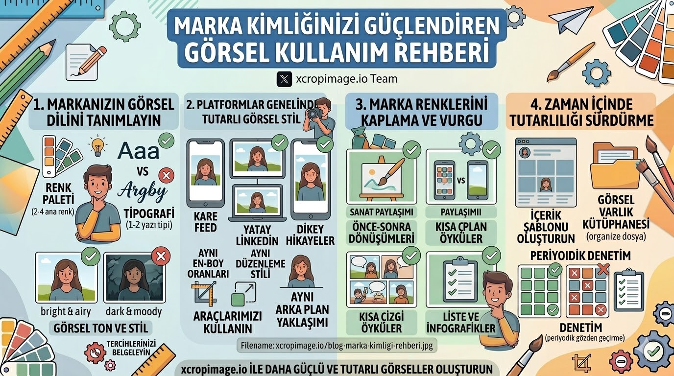 Marka kimliğinizi güçlendiren görsel kullanım rehberi.