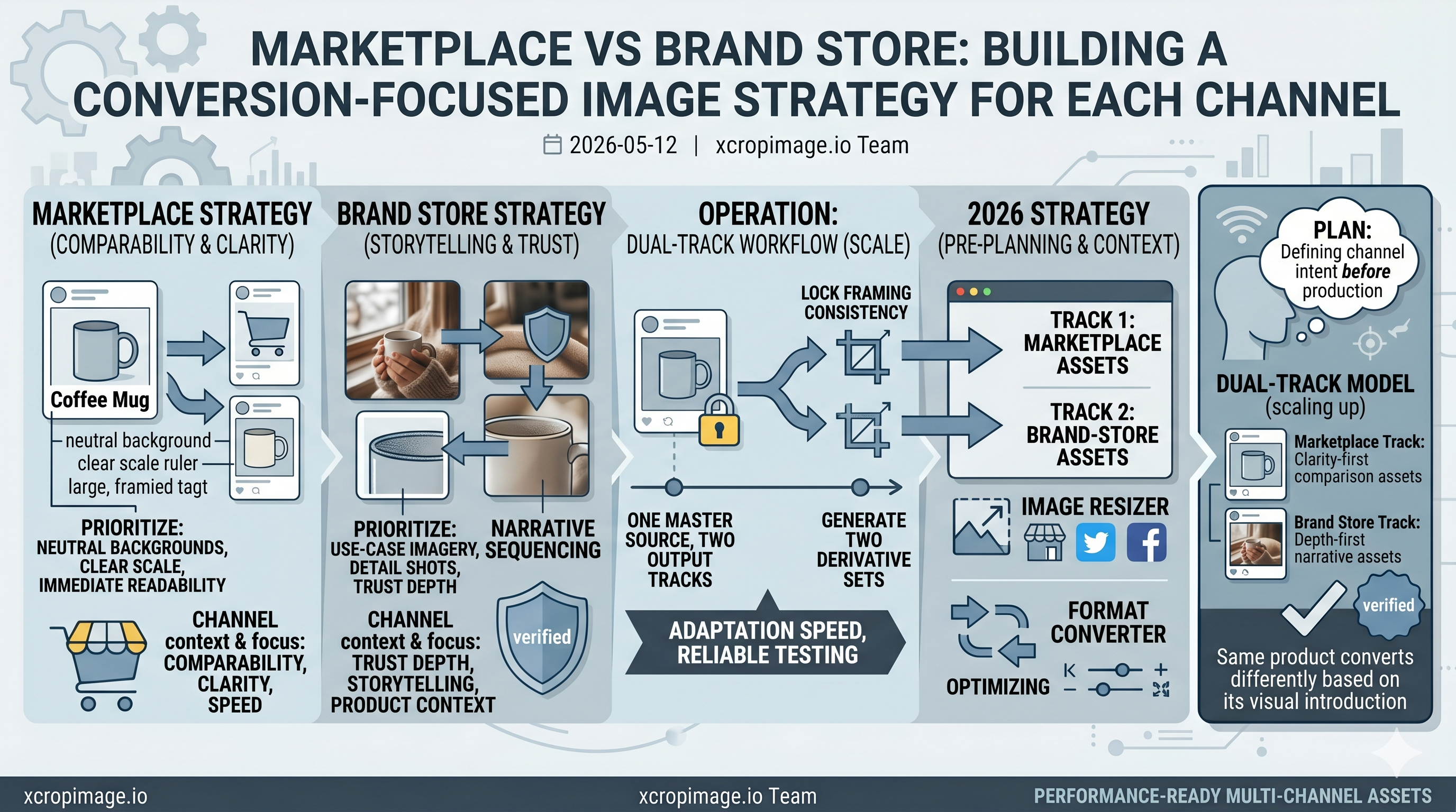 Marketplace vs Brand Store: Building a Conversion-Focused Image Strategy for Each Channel