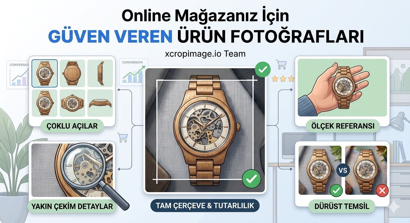Online mağazanız için güven veren ürün fotoğrafları.