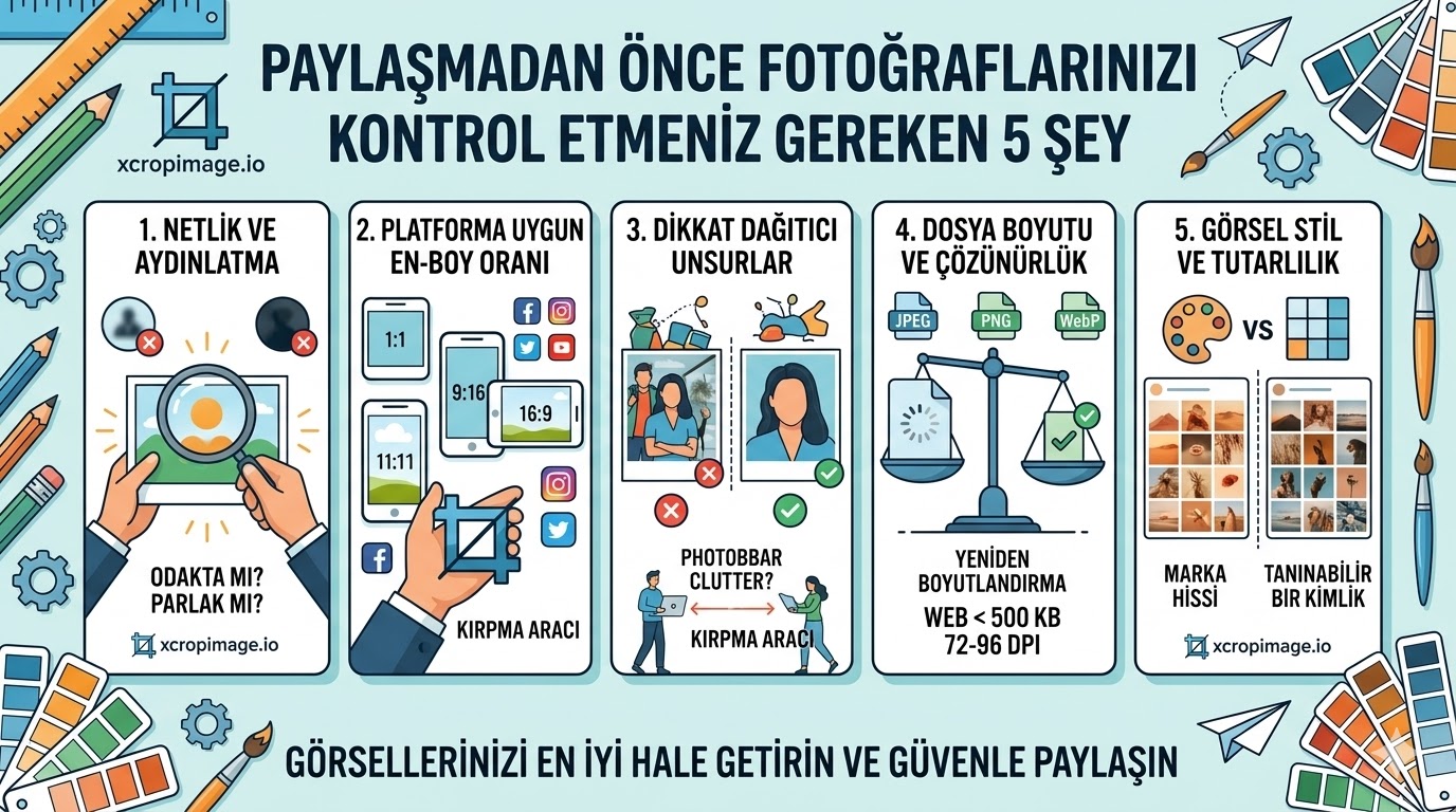 Paylaşmadan önce fotoğraflarınızı kontrol etmeniz gereken 5 şey.