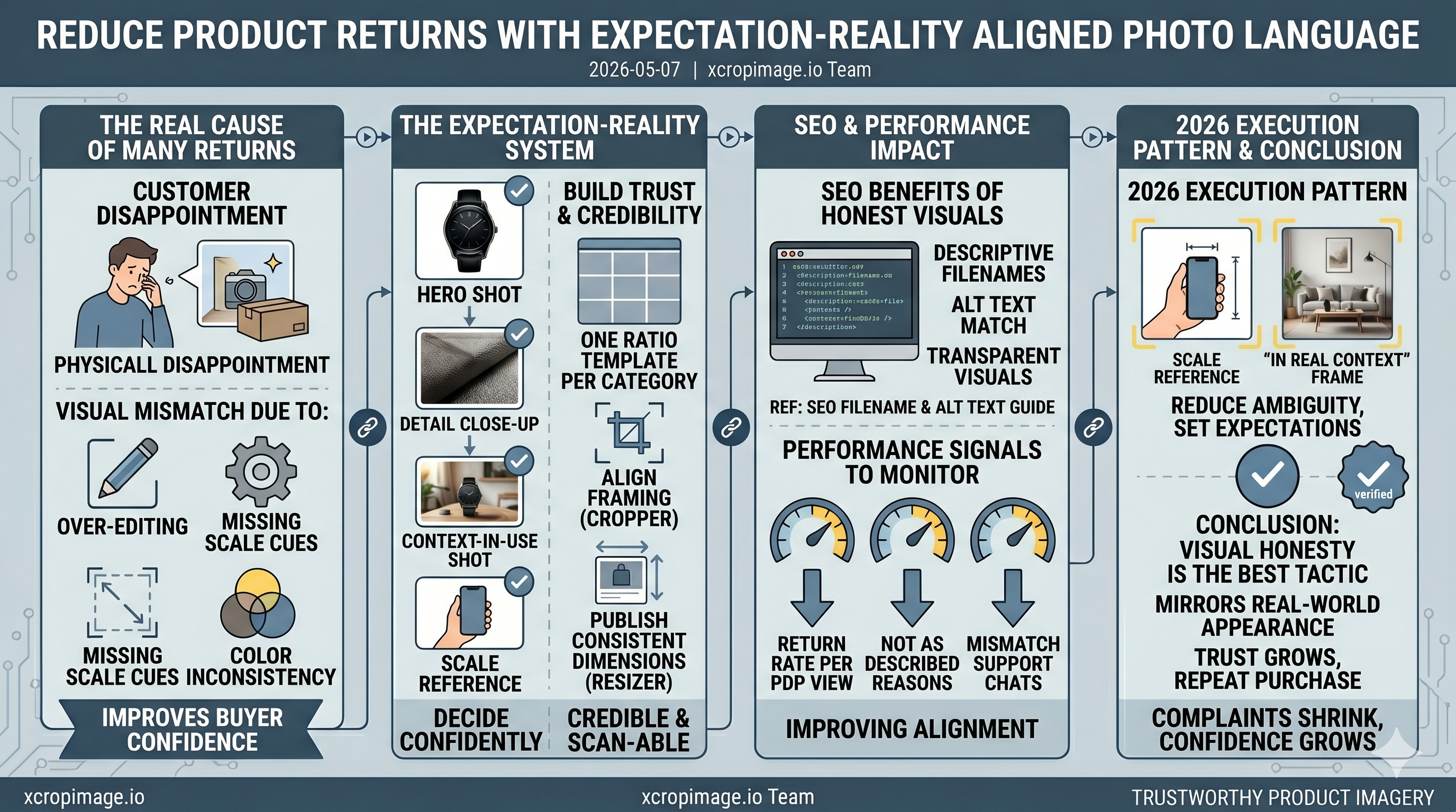 Reduce Product Returns With Expectation-Reality Aligned Photo Language