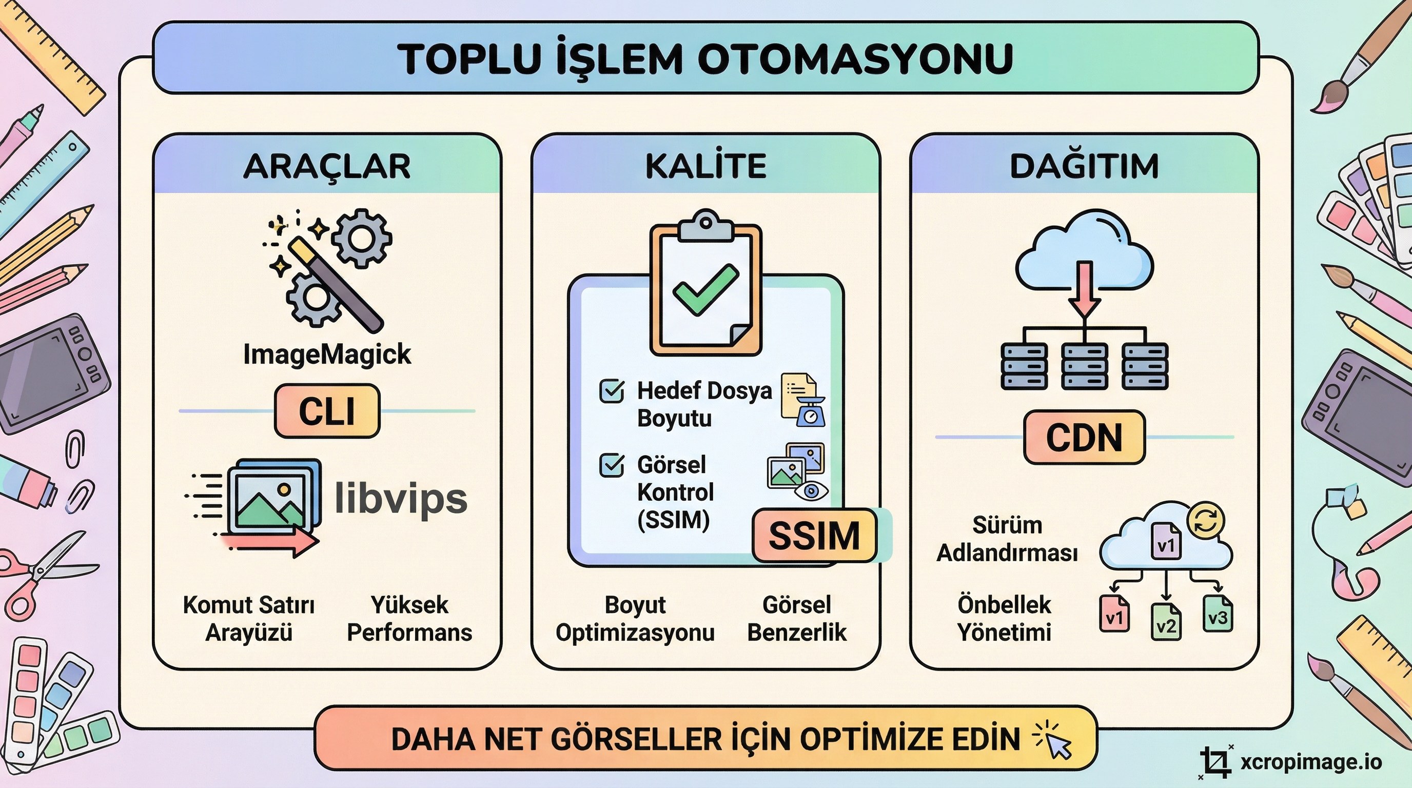 Toplu yeniden boyutlandırma ve sıkıştırma: kaliteyi koruyarak süreç otomasyonu